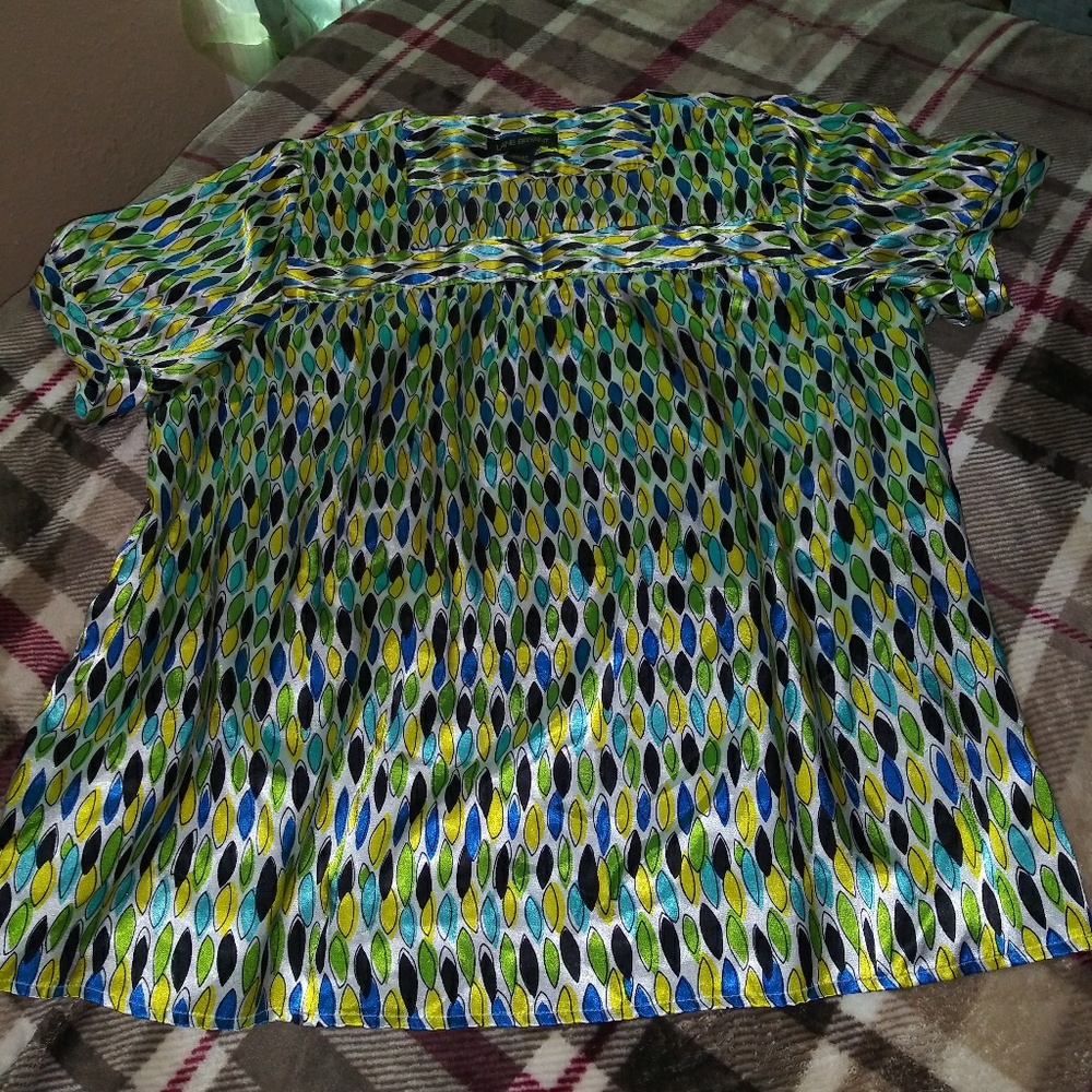 Lane Bryant short sleeved blouse